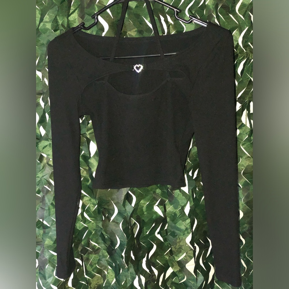 Black Long Sleeve Women's Top